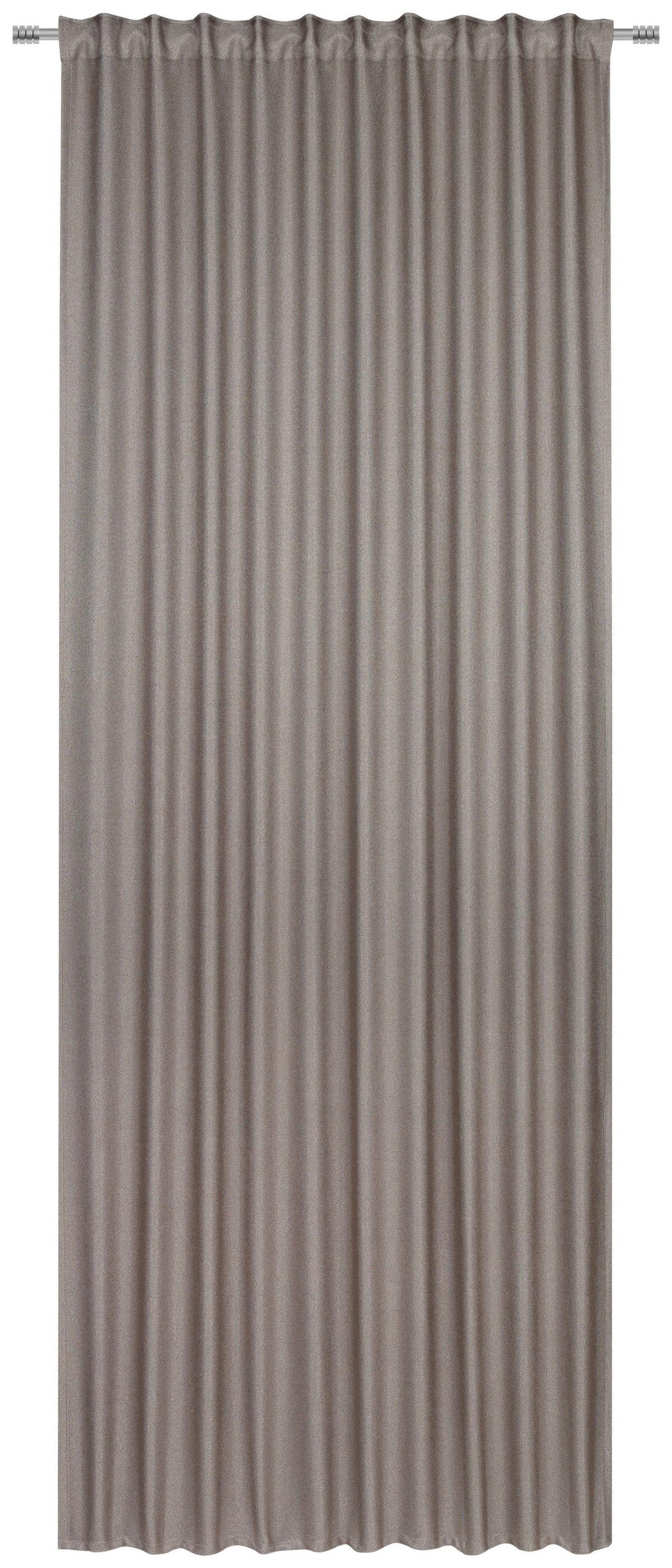 ZASŁONA GOTOWA CAVA - taupe, Konventionell, tkanina (140/245cm) - Dieter Knoll