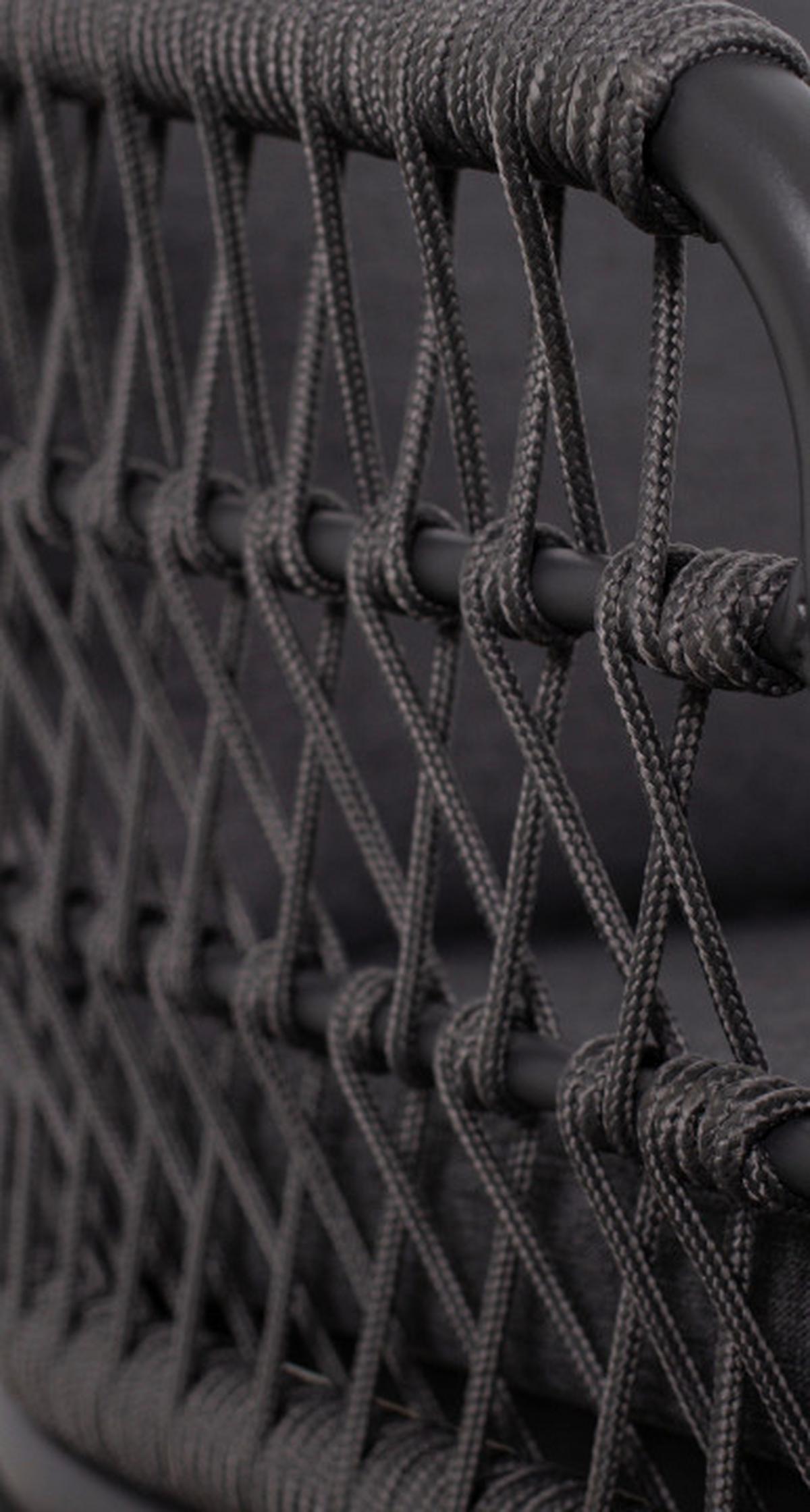 Gartensessel Genua Dunkelgrau - Grau, Basics, Kunststoff/Textil (58/78/63cm) - Gardenson