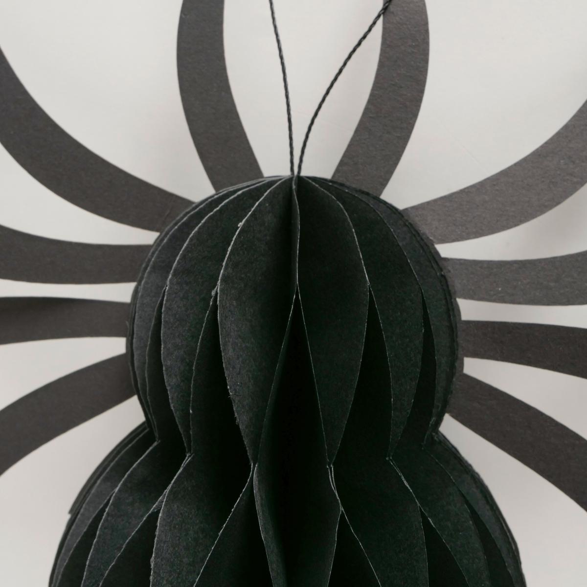 Dekohänger Spidy I Schwarz - Schwarz, Basics, Papier/Kunststoff (25/24/10,4cm) - Mömax