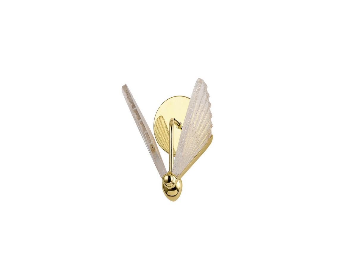 Wandleuchte Lp-1715/1w_mariposa - Goldfarben, Konventionell, Kunststoff (22/18/24cm)