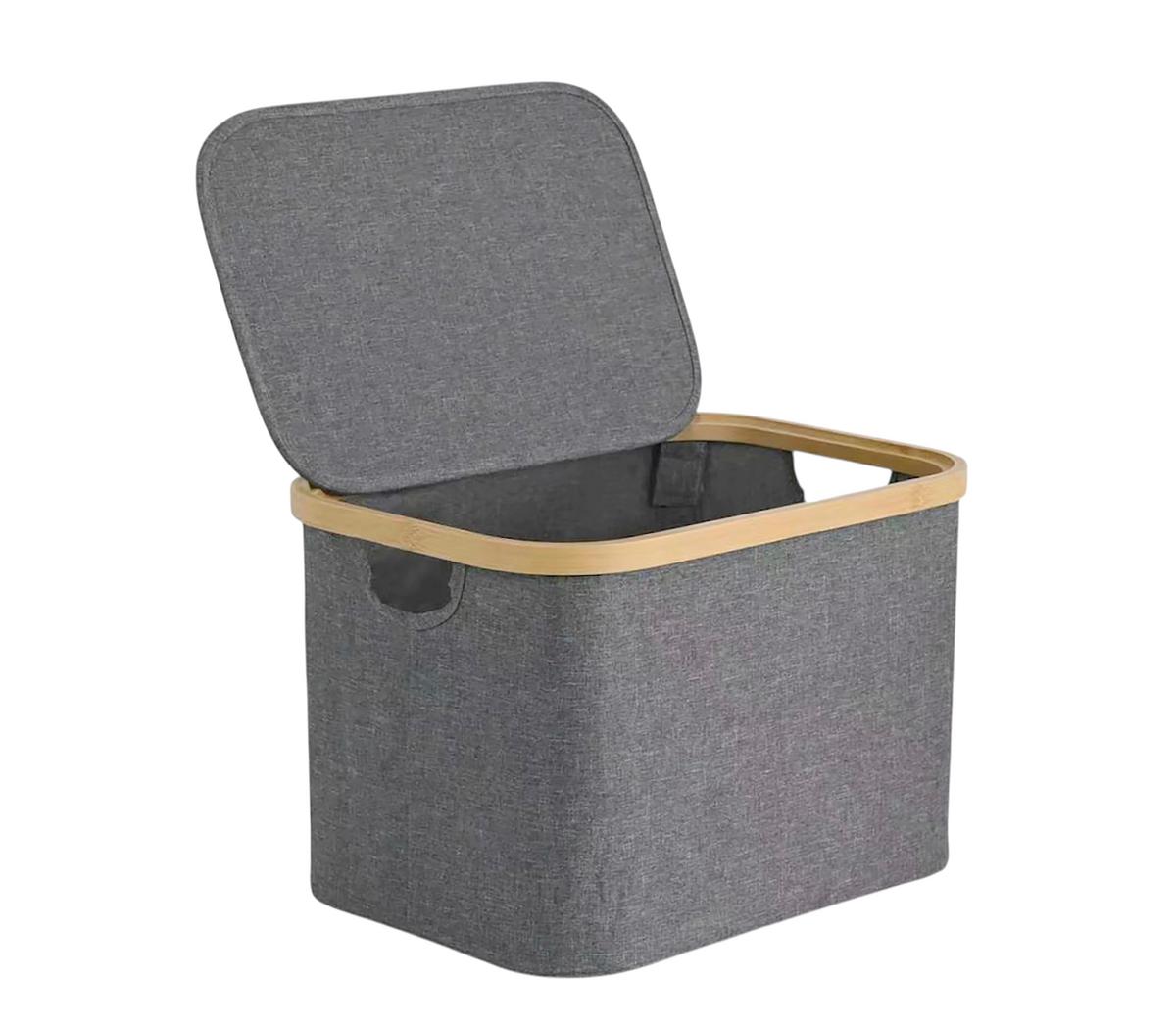 Korpica Za Odlaganje S Ines - siva/prirodna boja, Konvencionalno, tekstil/prirodni materijali (40,5/33/30cm) - Mömax