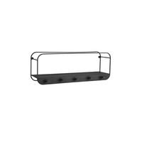 Wandregal in Schwarz - Schwarz, Modern, Metall (50/18/15cm) - Mömax