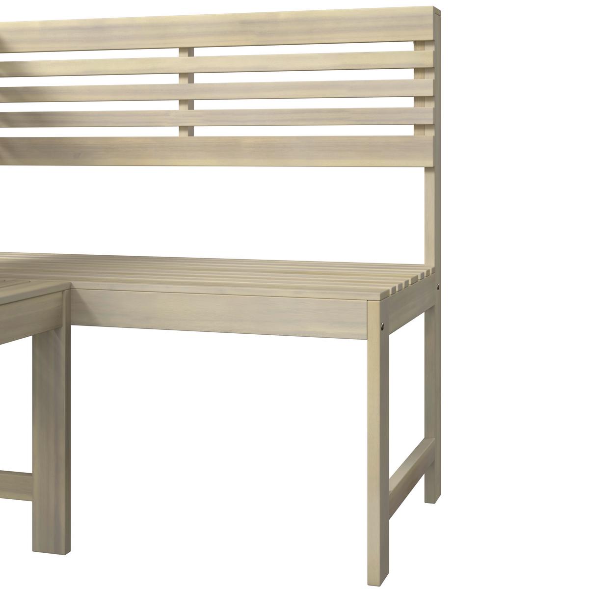 Gartenset Karo Akaziefarben, 3-teilig - Akaziefarben, Natur, Holz (46/99,5/75,5cm) - Mömax