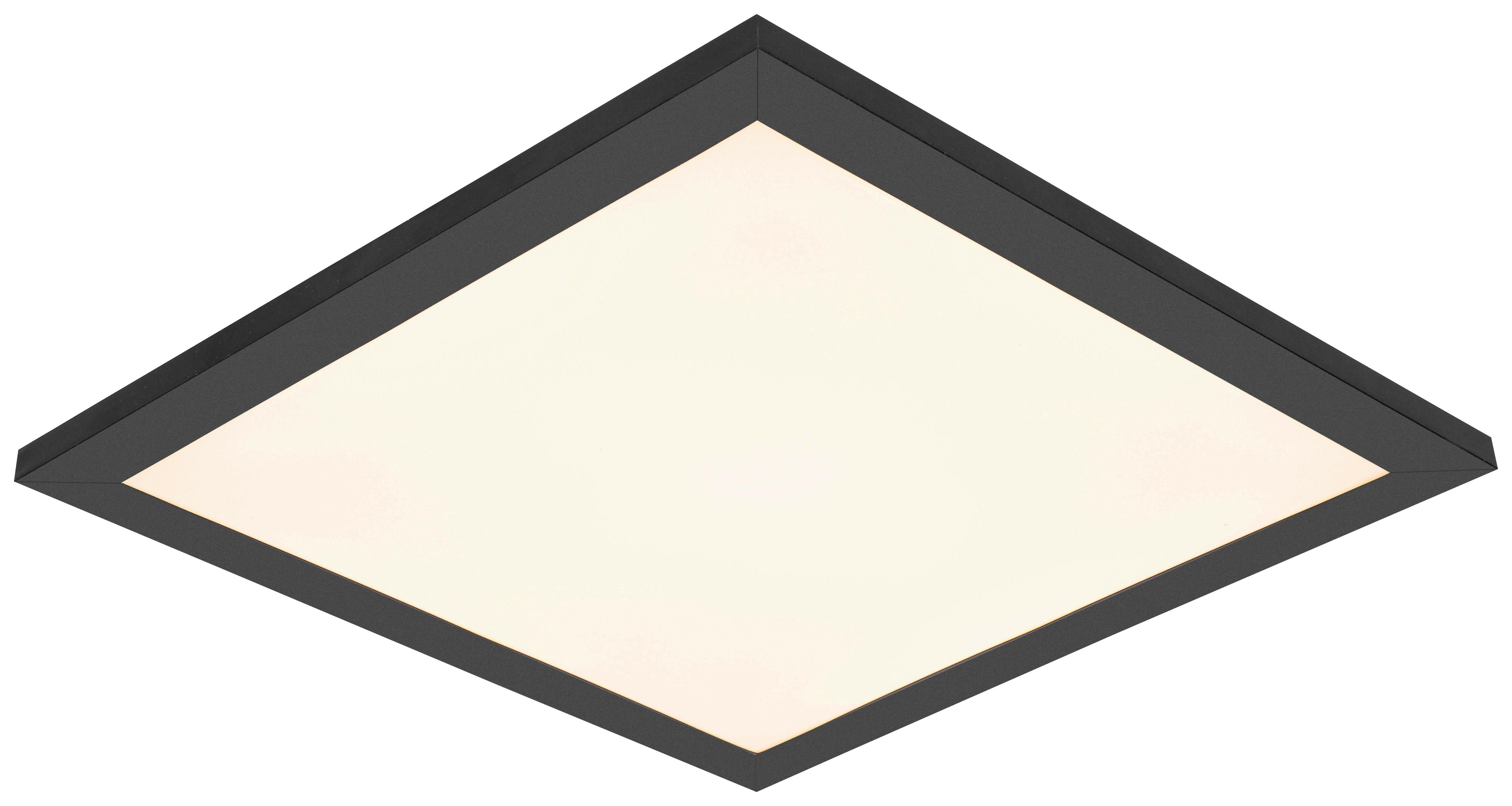 LED Mennyezeti Lámpa Juo - fekete/fehér, Modern, műanyag/fém (30/30/5,5cm) - Mömax
