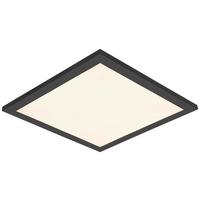 LED-Deckenleuchte Juo Schwarz/Weiß max. 12 Watt - Schwarz/Weiß, MODERN, Kunststoff/Metall (30/30/5,5cm) - Mömax