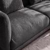 SOFFA CELINA - mörkgrå/svart, Modern, metall/trä (278/175cm) - Bessagi Home