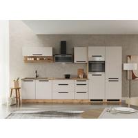 Küchenblock Aveiro m. Geräten Kaschmir - Kaschmir/Eiche Wotan, Trend, Holzwerkstoff/Metall (360cm) - Held