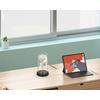LED-DEKORATIONSLAMPA FLOWI - svart/transparent, Modern, plast (11/21cm) - Mömax