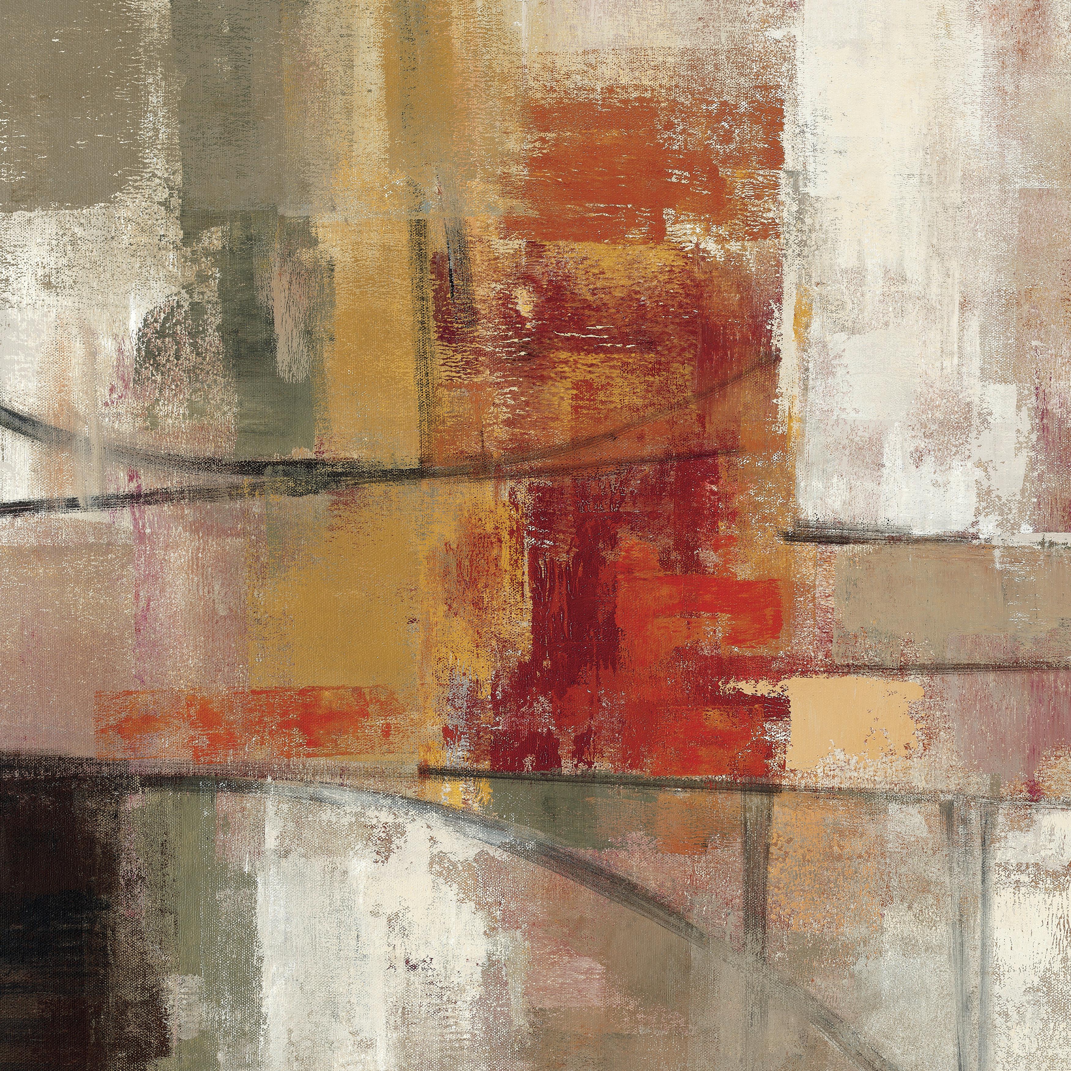 OBRAZ NA PŁÓTNIE LB-ABM1062 - różnokolorowy, Basics, drewno/papier (55/55cm) - Euroart