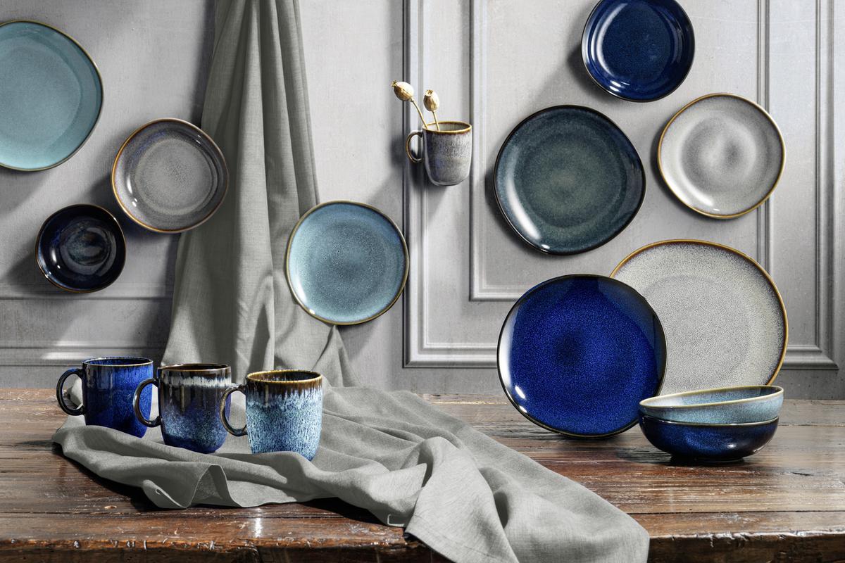 TALERZ OBIADOWY LAVE GRIS VILLEROY & BOCH - ciemnoszary, Lifestyle, ceramika (28cm) - like.Villeroy & Boch