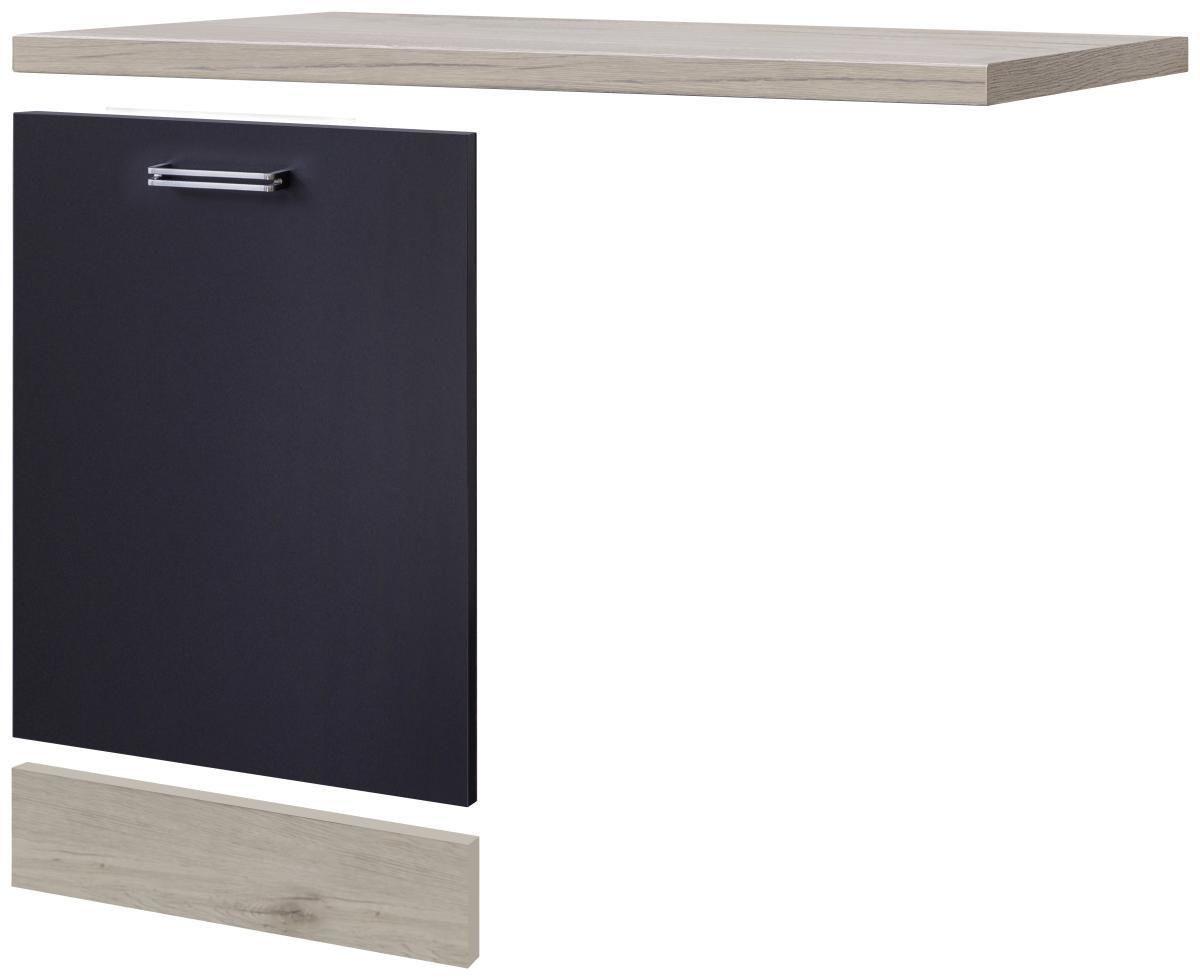 Geschirrspülerblende Anthrazit/Eiche - MODERN (110/60cm) - FlexWell