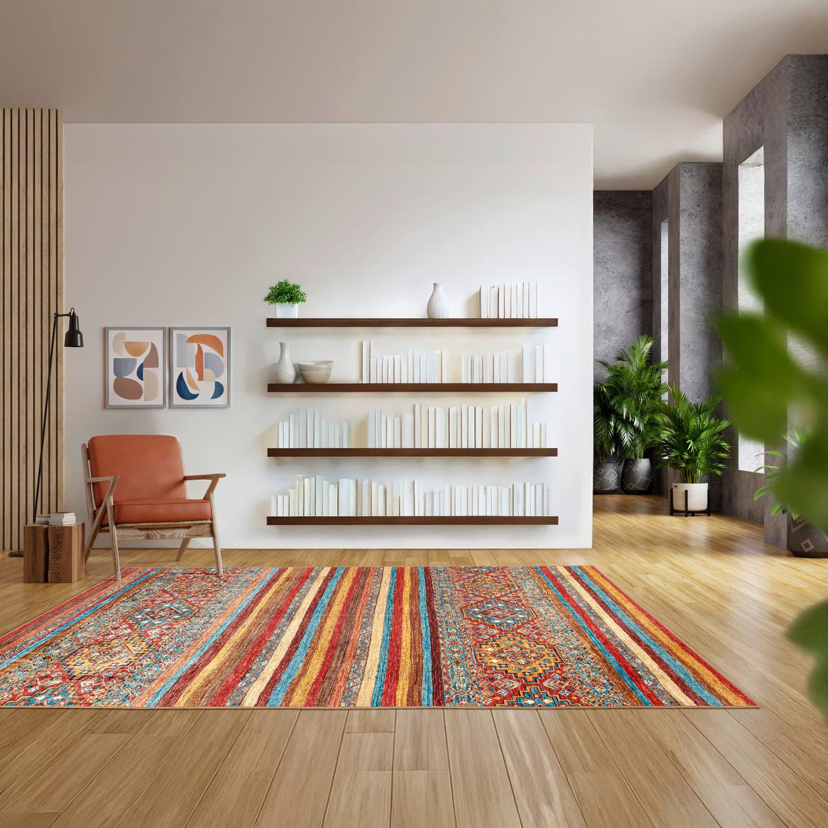 DYWAN VINTAGE AZMEO CORTEA-CLASSIC8178 - czerwony/różnokolorowy, Design, tkanina (160/230cm) - Lindorug