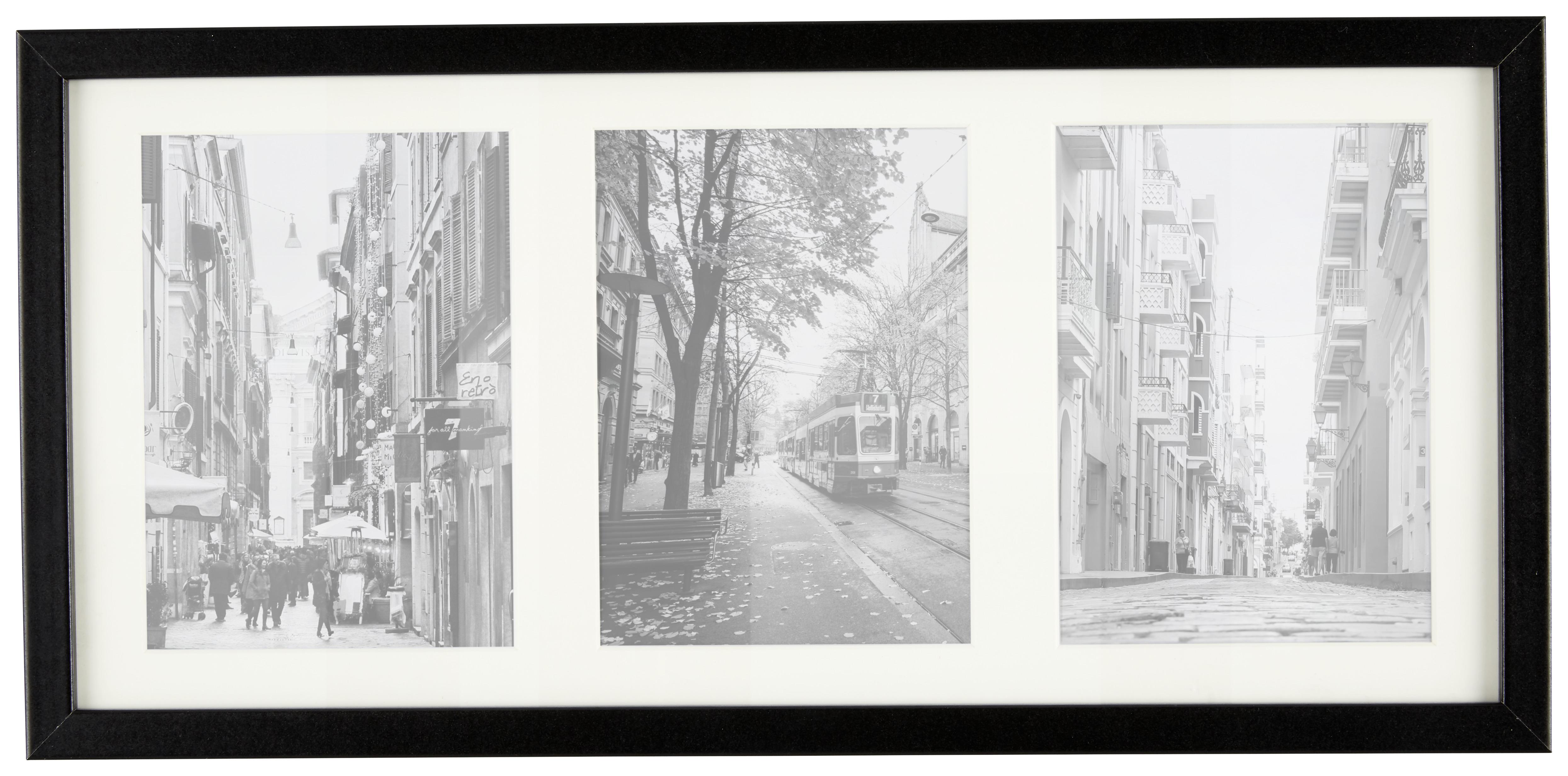 Bilderrahmen Gitta Schwarz ca. 23x50cm - Schwarz, Modern, Glas/Holzwerkstoff (23/50cm) - Modern Living