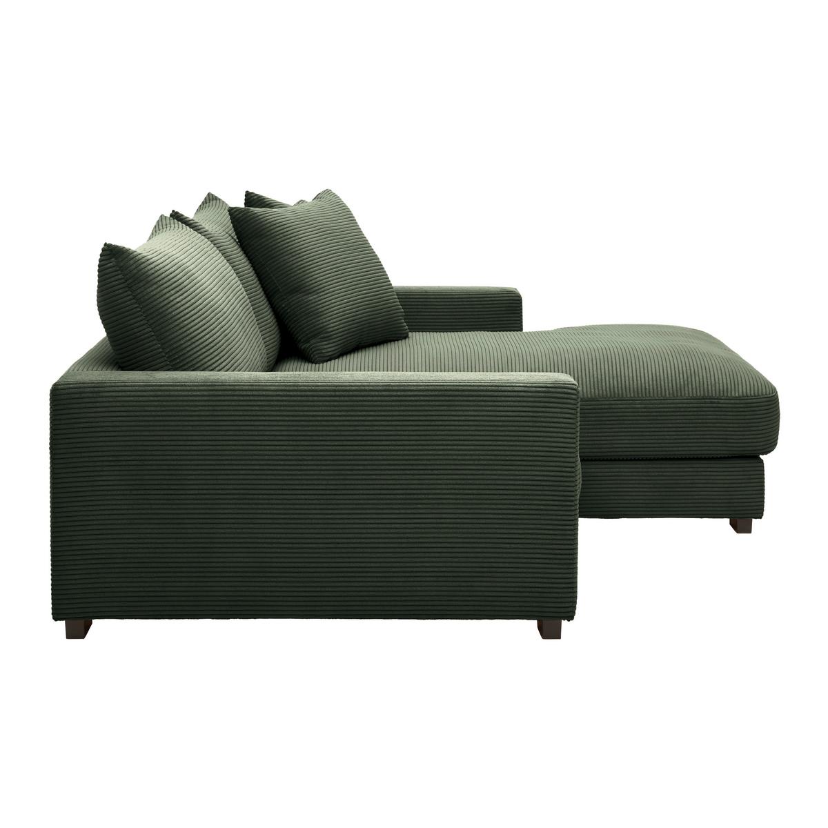 Wohnlandschaft Pedro in Grün - Dunkelgrün, MODERN, Textil (265/180cm) - Mömax