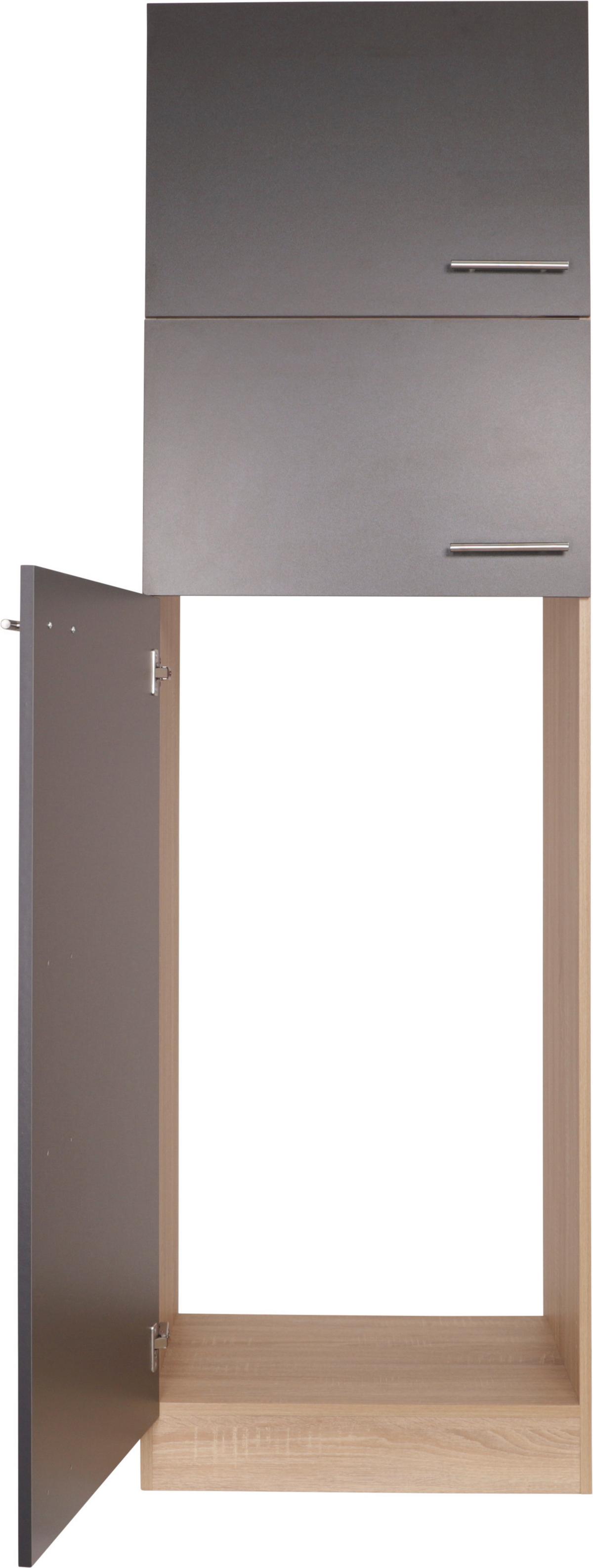 Omara Za Vgradno Napravo Merle, Barva Hrasta, Siva - srebrne barve/siva, Basics, kovina/leseni material (60/200/60cm) - Respekta