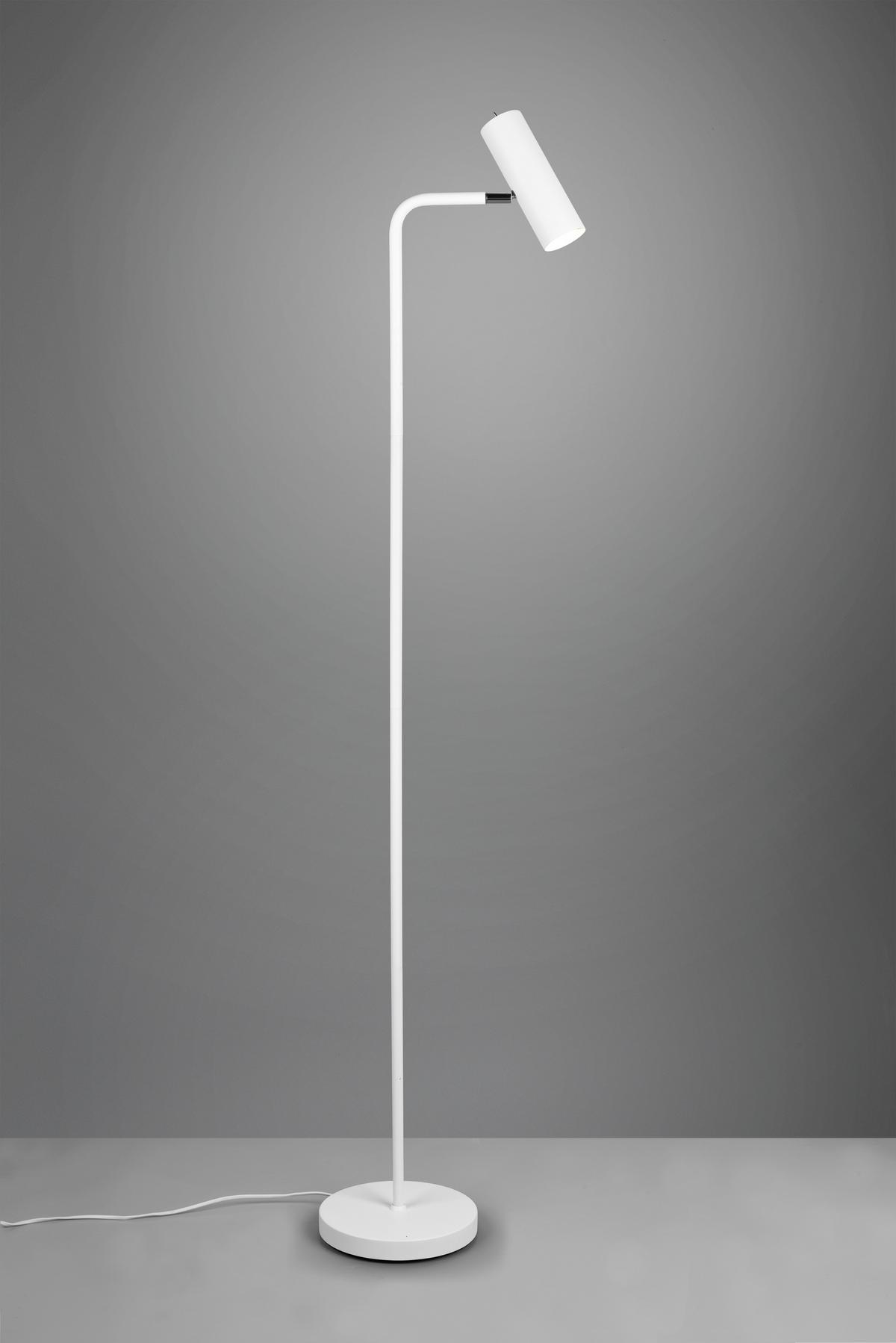 Stehleuchte Marley in Weiß max. 5 Watt - Weiß, Basics, Metall (23/151cm) - Trio Leuchten