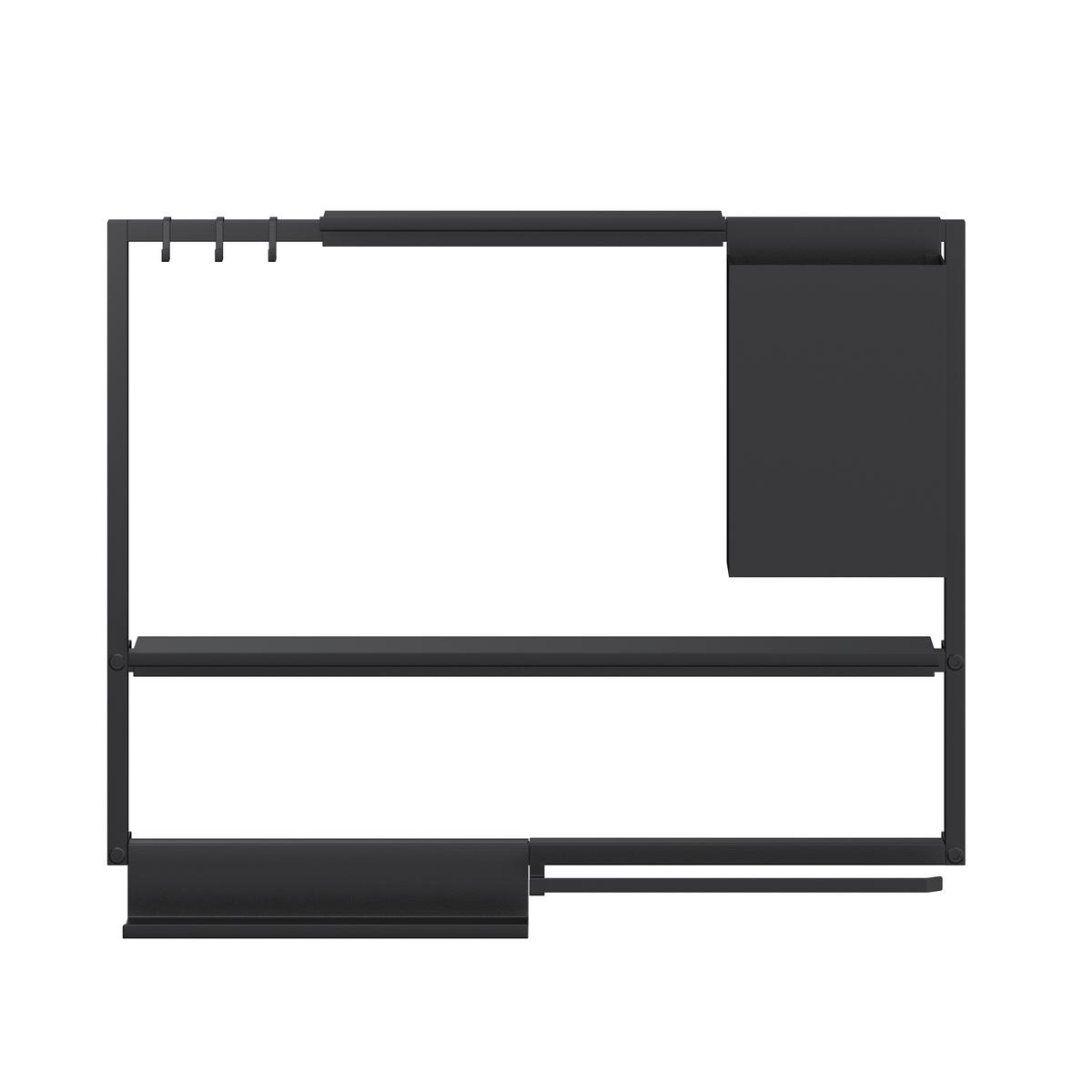 Küchenuntensilienhalter Systemstyle Schwarz - Schwarz, MODERN, Metall (15/28,5/7,5cm) - System Style