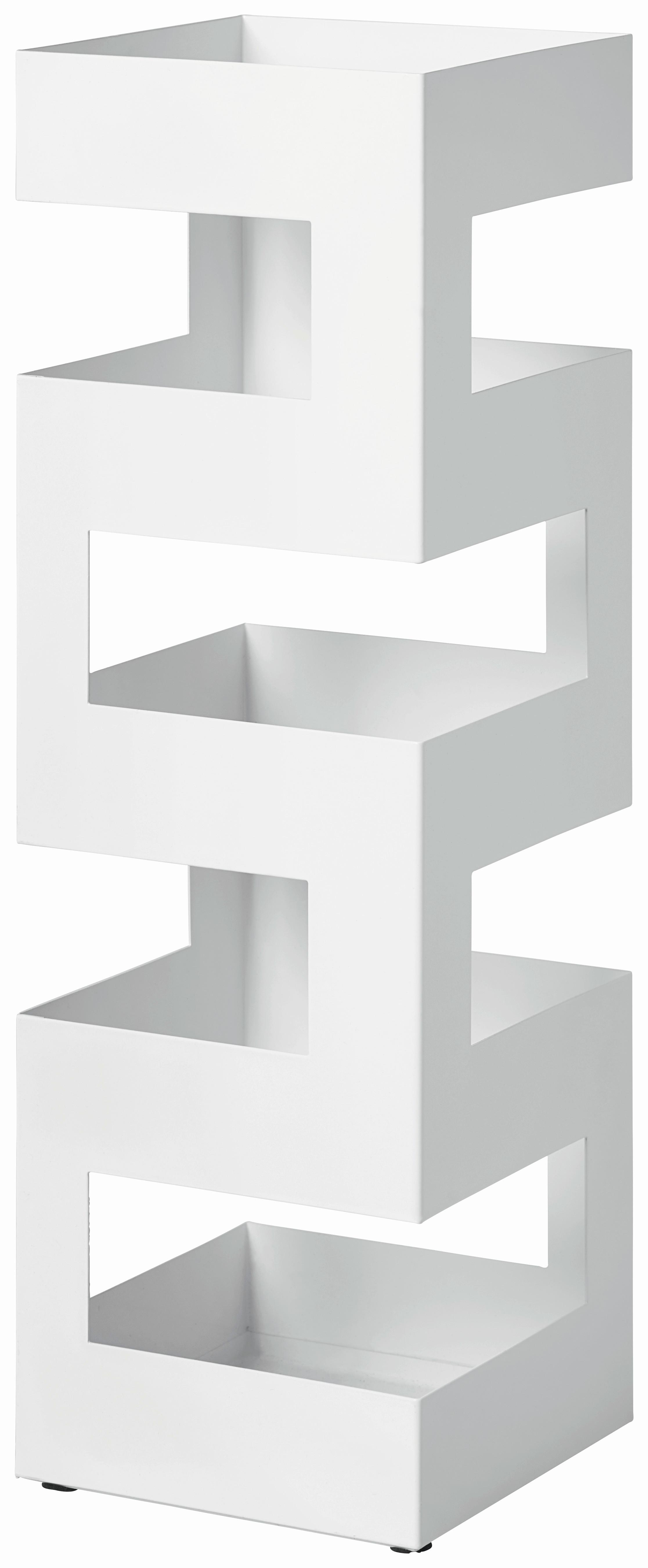 Stalak Za Kišobrane Pop 5 - bijela, Moderno, metal (16/48/16cm) - Modern Living