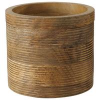Kaspó Lenuia - natúr színű, Lifestyle, fa (15/17cm) - Premium Living