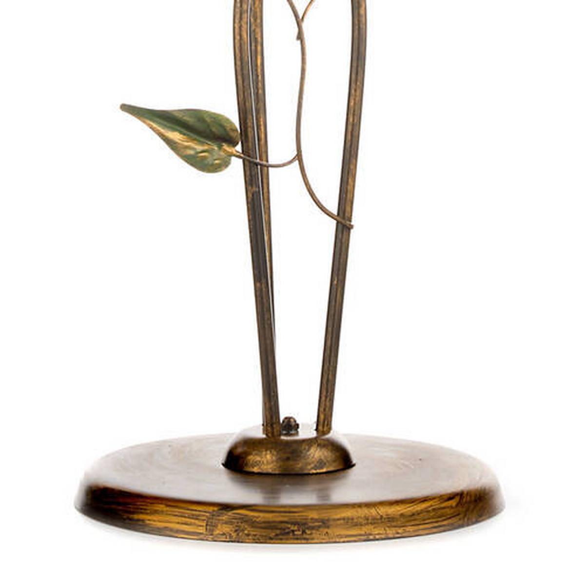 Stehleuchte Miranda Bronze/Olivgrün max. 6 Watt - Bronzefarben/Olivgrün, ROMANTIK / LANDHAUS, Glas/Metall (55/175cm)