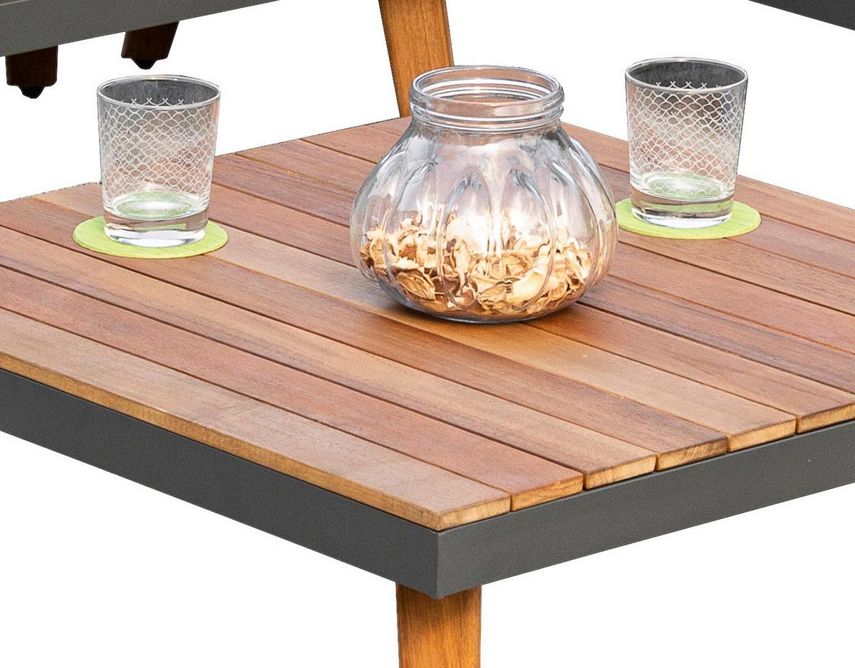 Lounge Garnitura Attika, Masivno - siva/barve grafita, Konvencionalno, kovina/tekstil (211/28/152,5cm) - Gardenson