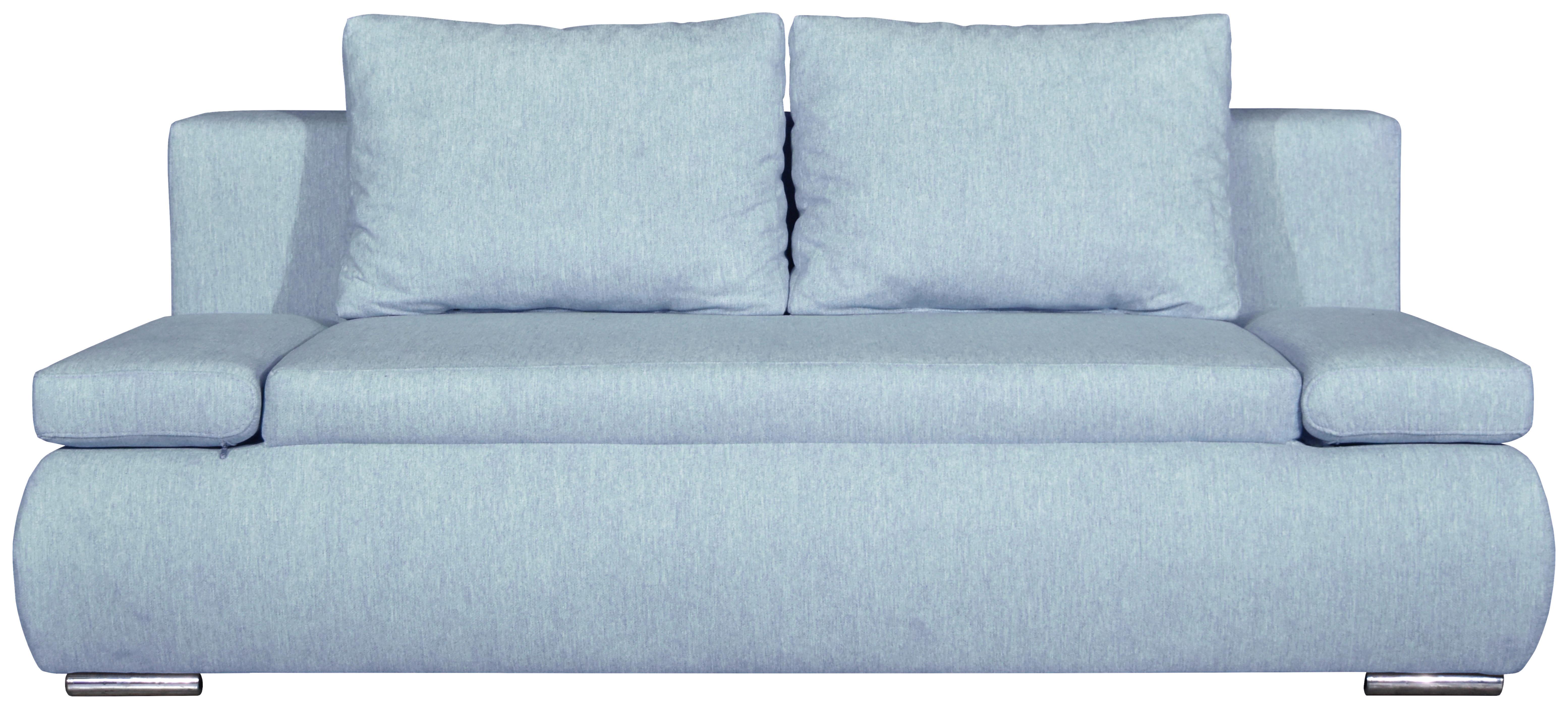 Trosjed Na Razvlačenje Orcia Orcia - boje kroma/svijetlo plava, Konvencionalno, drvni materijal/drvo (207/95/90cm)