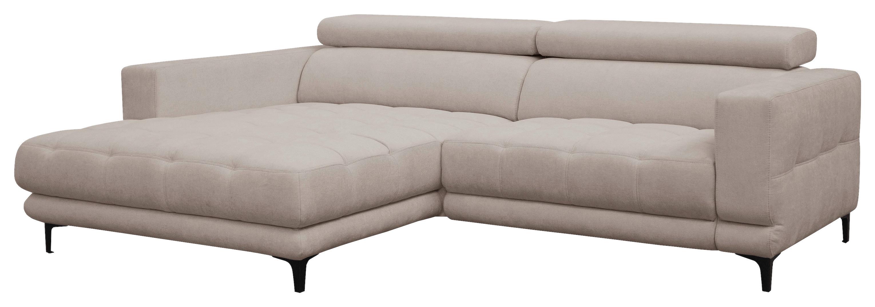 Sarokkanapé Aspen - bézs, Konventionell, faalapú anyag/textil (192/264cm)