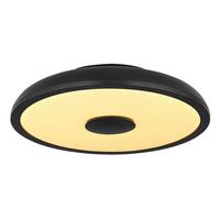 Stropna Svjetiljka Raffy 41366b Raffy - crna/opalna, Basics, plastika (28/5,5cm) - Globo