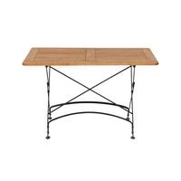 Siena Garden Gartenklapptisch ca.120x80x78cm Robinie - Robinienfarben/Schwarz, KONVENTIONELL, Holz/Metall (120/80/78cm) - Siena Garden