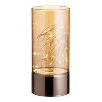 KOLUMNA DEKORACYJNA JP17737 - kolor złoty, Lifestyle, szkło (9/20cm) - X-Mas