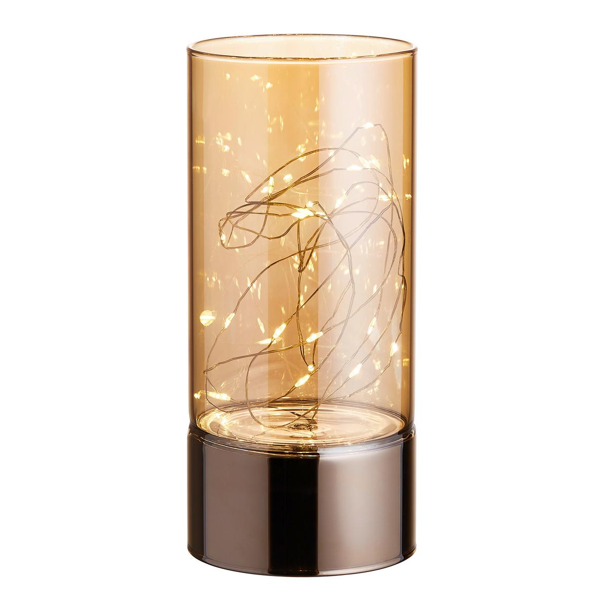 KOLUMNA DEKORACYJNA JP17737 - kolor złoty, Lifestyle, szkło (9/20cm) - X-Mas