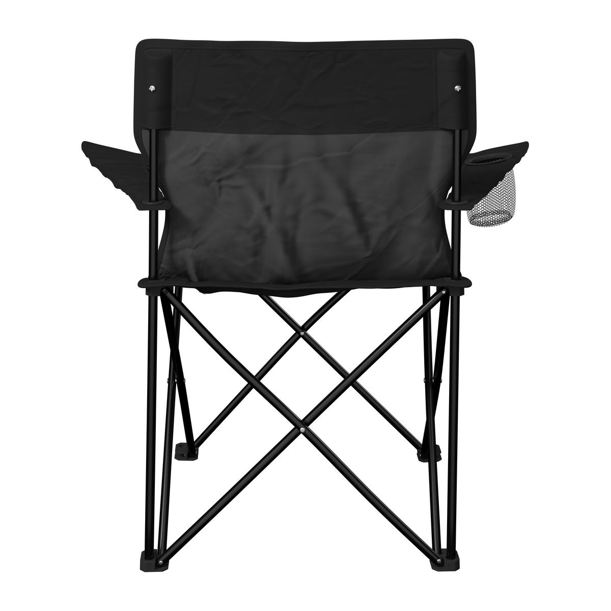 Campingsessel Blacky Schwarz ca. 80x80x51cm - Schwarz, Basics, Textil/Metall (80/80/51cm)