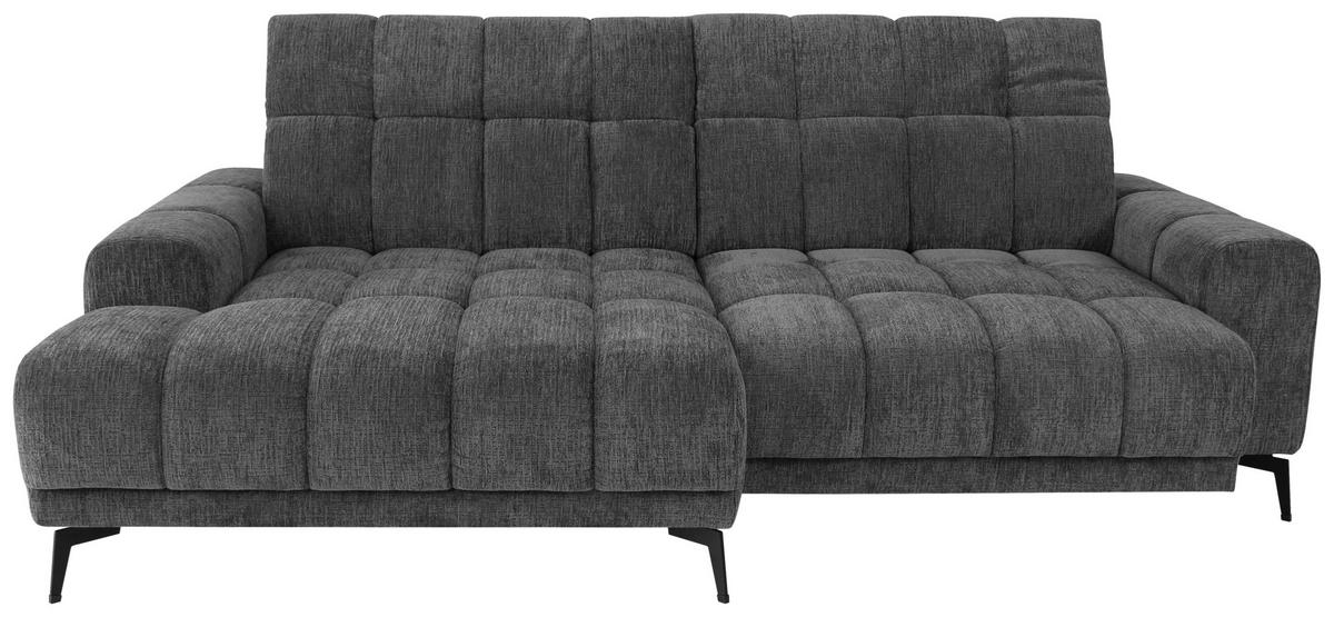 Kutna Garnitura Laya - antracit, Moderno, tekstil (155/250cm) - Premium Living