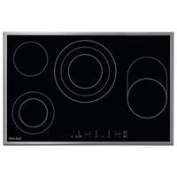 Glaskeramikkochfeld DKEV86458XB - Edelstahlfarben/Schwarz, Basics, Glas/Metall (76,6/50,6cm) - Dieter Knoll