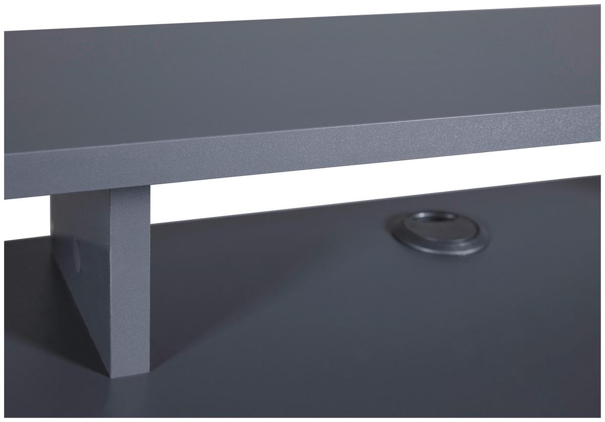 Gaming Tisch in Anthrazit - Anthrazit, Modern, Holzwerkstoff (160/77/91cm) - Mömax