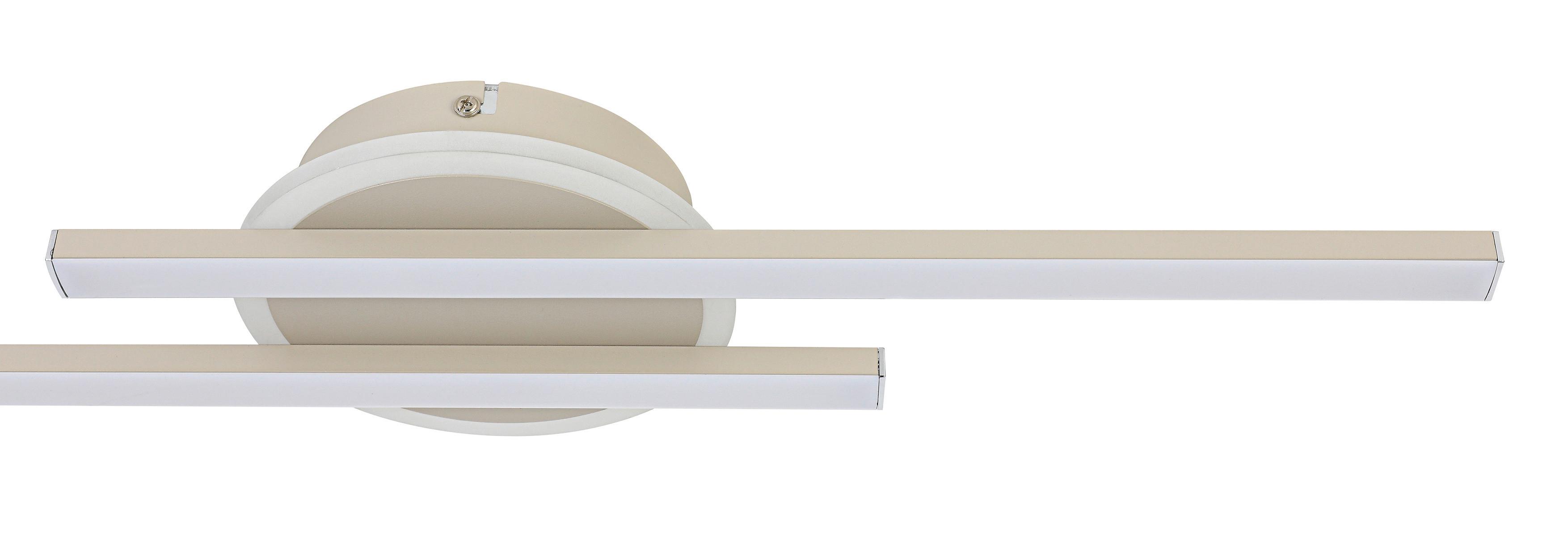 LED-TAKLAMPA OLGA - sandfärgad, Modern, metall/plast (58/15/5cm) - Mömax