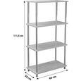 Etajeră Timilli 2 - culoare lemn stejar/culoare crom, Modern, compozit lemnos/metal (60/111,5/30cm) Etajeră Timilli 2 - culoare lemn stejar/culoare crom, Modern, compozit lemnos/metal (60/111,5/30cm)