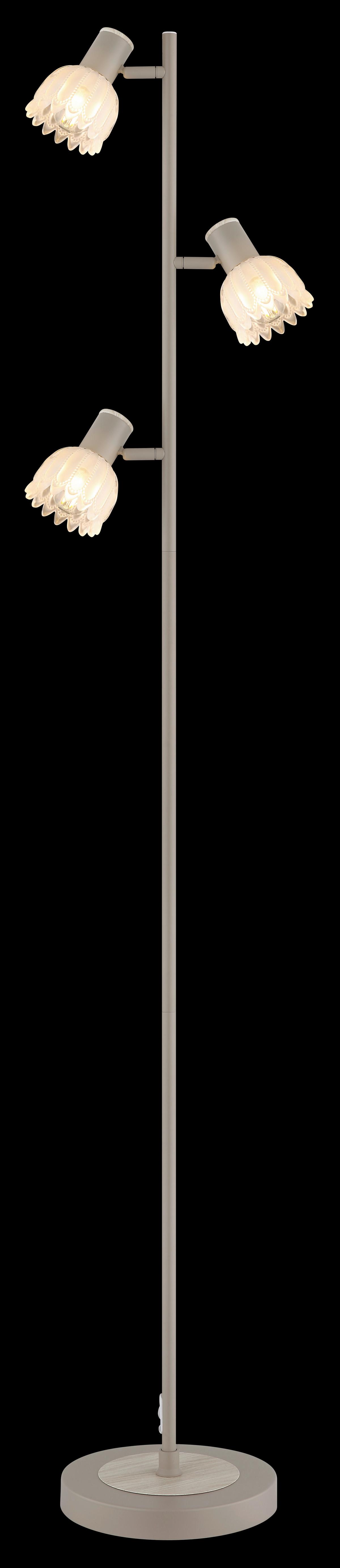 Podna Svjetiljka Planta - boje pijeska/crna, Konvencionalno, staklo/metal (28/23/154cm) - Globo