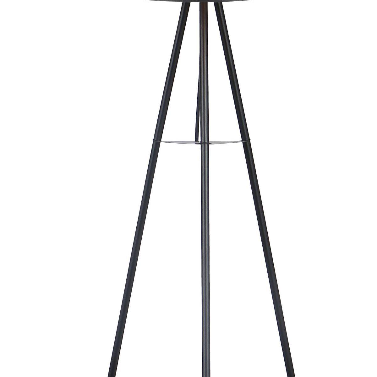 Stoječa Svetilka 15342s Tunno - zlate barve/črna, Design, kovina/umetna masa (69/153cm) - Globo