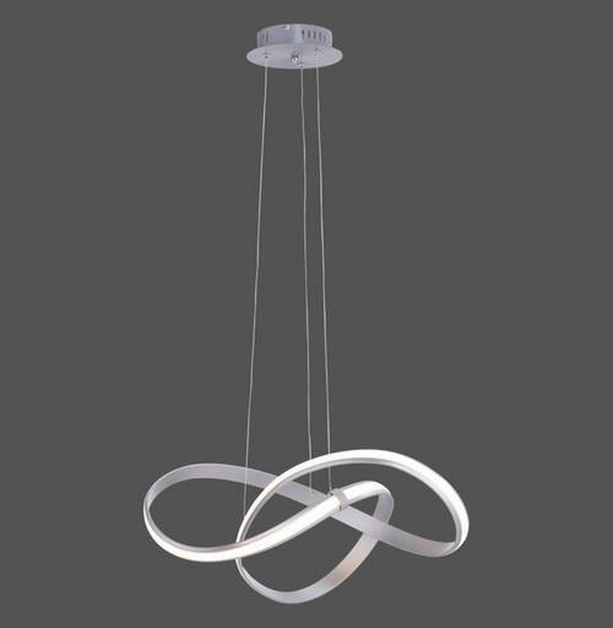 LED-Hängeleuchte Melinda max. 33 Watt - Grau, Design, Kunststoff/Metall (57/57/120cm) - Paul Neuhaus