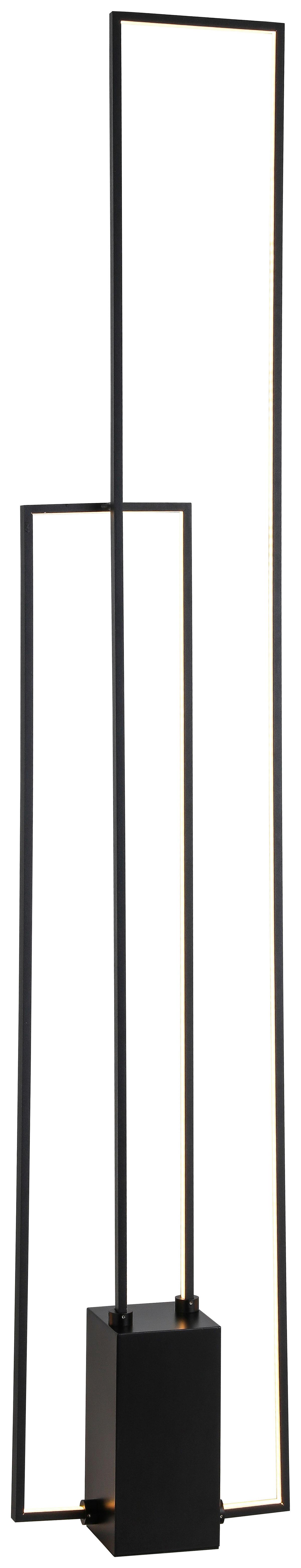 Led Állólámpa Aveline - fekete, Modern, műanyag/fém (24/10/138cm) - Premium Living