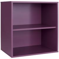 Regal Box, Vijolična - vijolična, Moderno, leseni material (46/46/25cm) - Modern Living