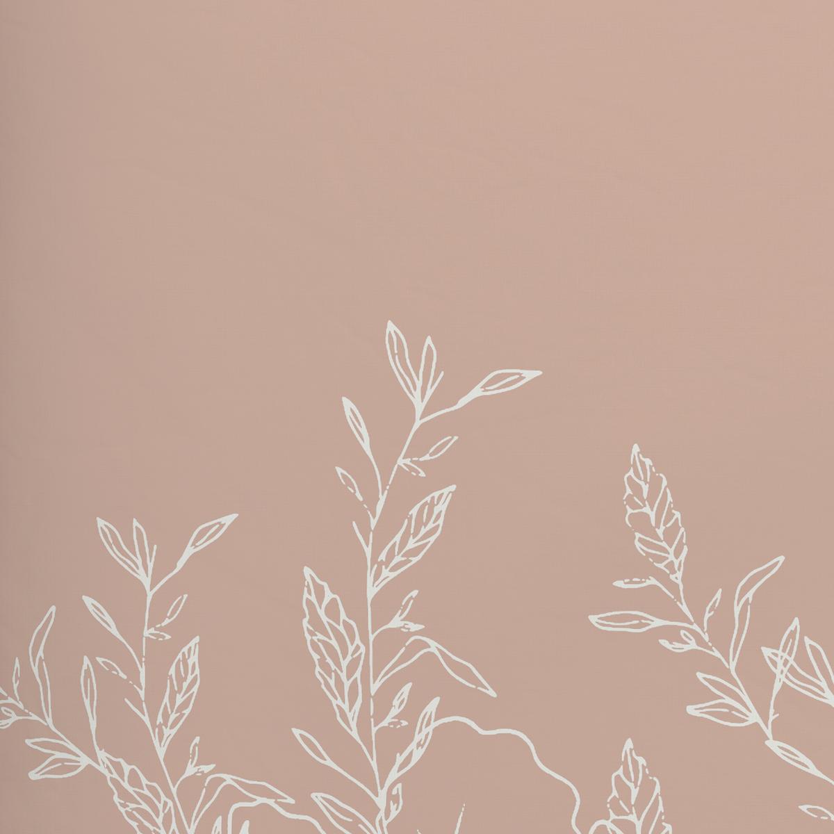 WENDEBETTWÄSCHESET LEAVES WENDE - Rosa, Romantik / Landhaus, Textil (160/210cm) - Modern Living