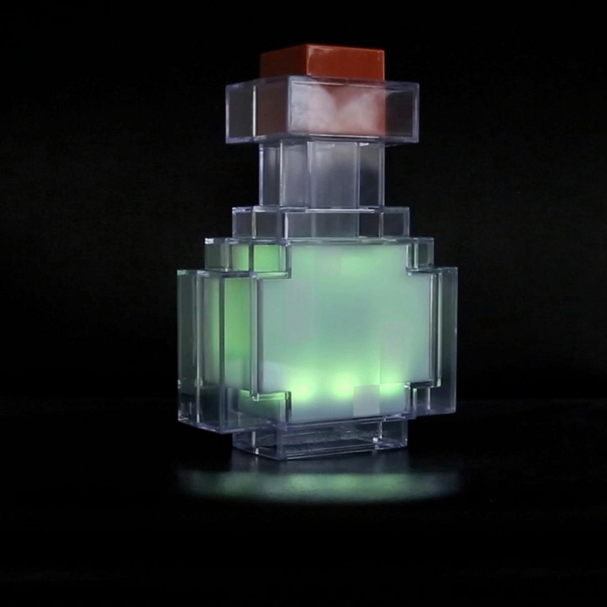 Okrasna Led-svetilka Minecraft - modra/prosojno, Trend, umetna masa (18/13/6cm) - Minecraft