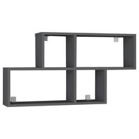Stenski Regal Lusas, Antracit - antracit, Moderno, leseni material (100/53/20cm) - MID.YOU