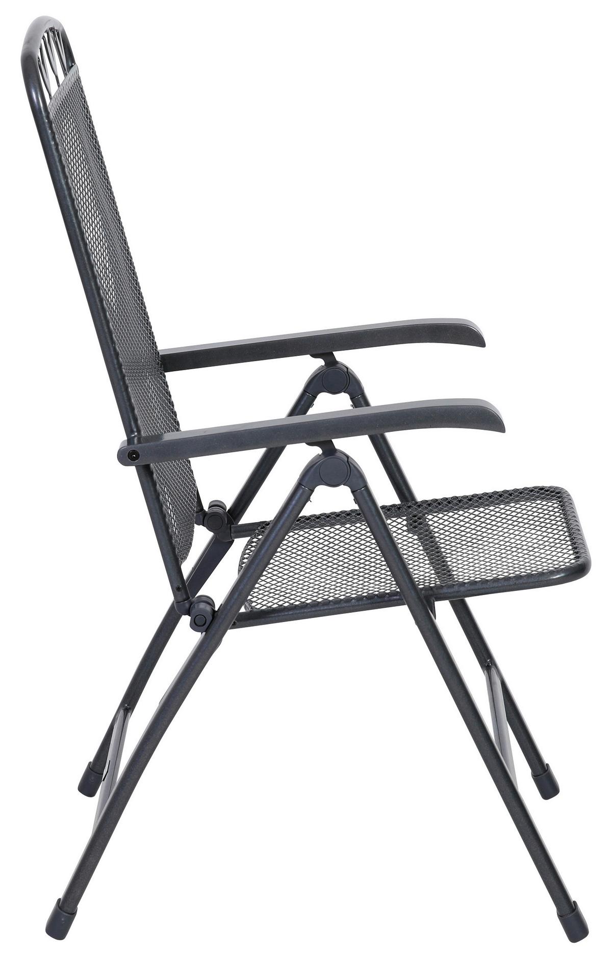 Gartensessel Toulouse Grau Metall - Grau, Basics, Metall (58/108/64cm) - Gardenson