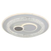Led-deckenleuchte 41005  Kriswall - Klar/Weiss, Basics, Kunststoff/Metall (49,5/6cm) - Globo