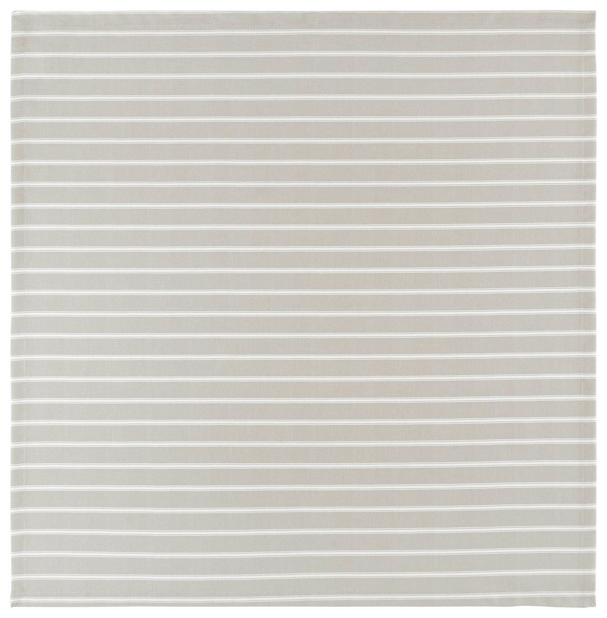 Tischdecke Steffi in Beige ca. 80x80cm - Weiss/Beige, Konventionell, Textil (80/80cm) - Mary's