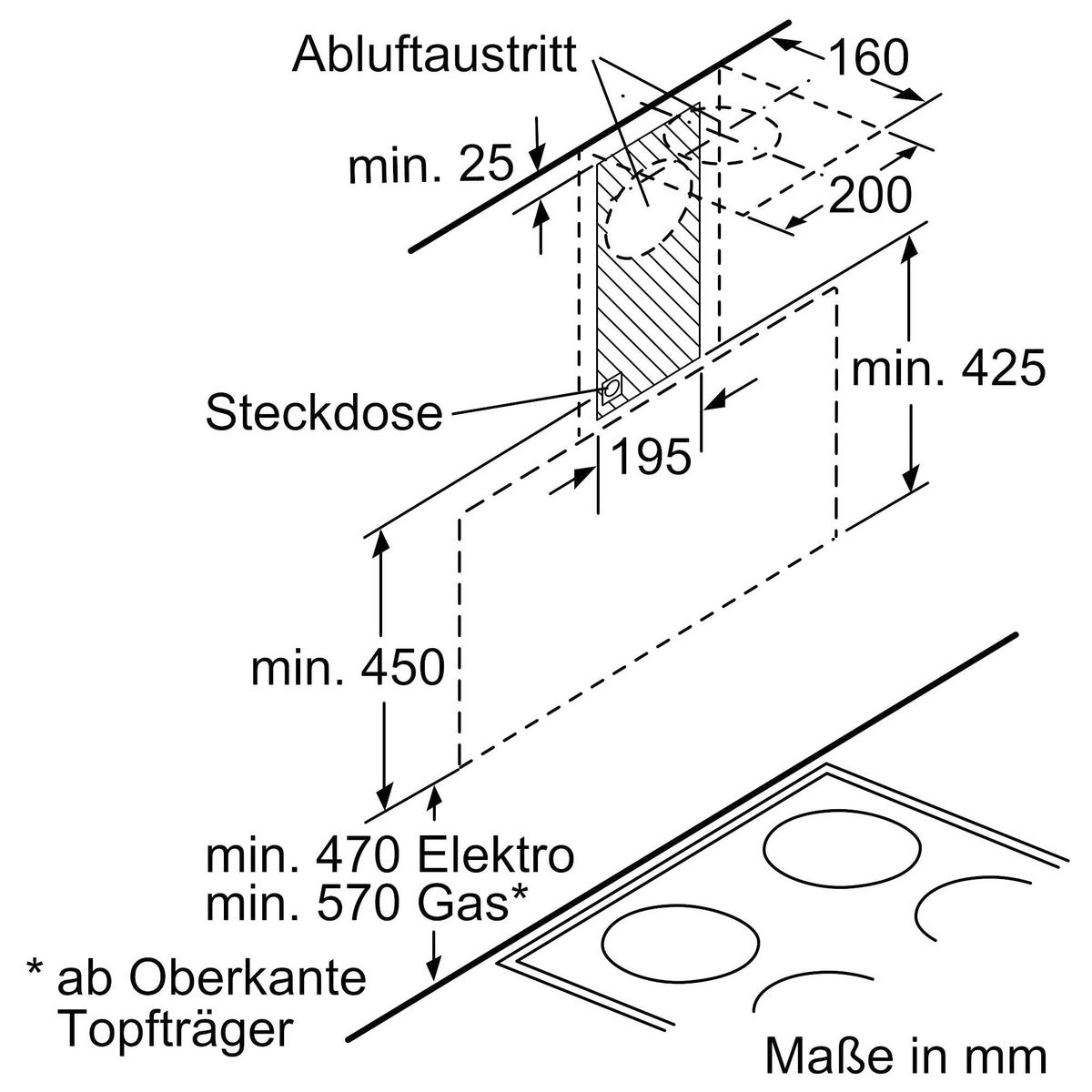 Dunstabzugshaube LV65KA670 - Schwarz, LIFESTYLE, Glas/Metall (89,6/35,4/38,6cm) - Siemens