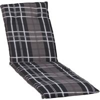 Liegenauflage Berlin ca. 193x60 cm Grau/Schwarz - Schwarz/Grau, Basics, Textil (193/60/6cm) - Gardenson